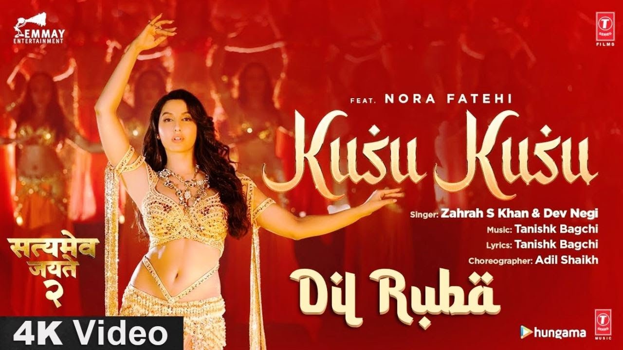 Kusu Kusu  Nora Fatehi  4K Video  Divya Khosla  Zahrah S Khan  Dev Negi   HD Audio