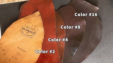 Comparing Shell Cordovan Colors: #2 #4 #8 #16