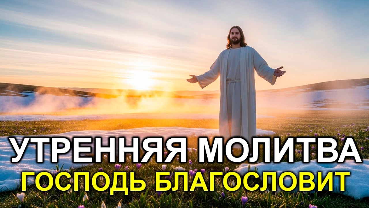 УТРЕННЯЯ МОЛИТВА БЛАГОСЛОВЕНИЕ ГОСПОДА НА ЭТОТ ДЕНЬ  Послушай до выхода из дома!
