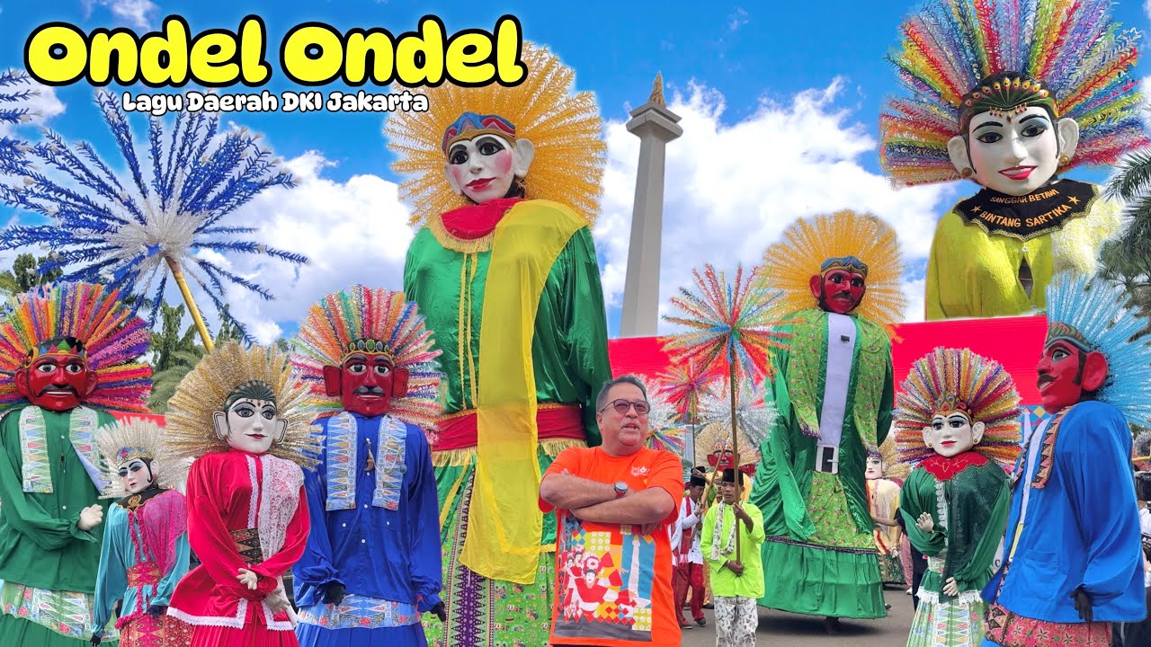 ONDEL ONDEL BETAWI | KARNAVAL BUDAYA “SARENDO RENDO” DI MONAS 💞 LAGU DAERAH DKI JAKARTA