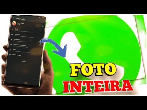 Como colocar uma foto inteira no perfil do whatsapp - YouTube