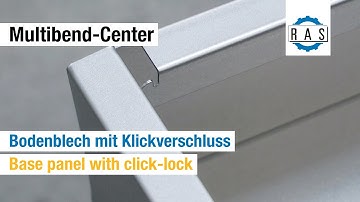 RAS Multibend-Center: Bodenblech mit Klickverschluss | Multibend-Center: Base panel with snap-lock