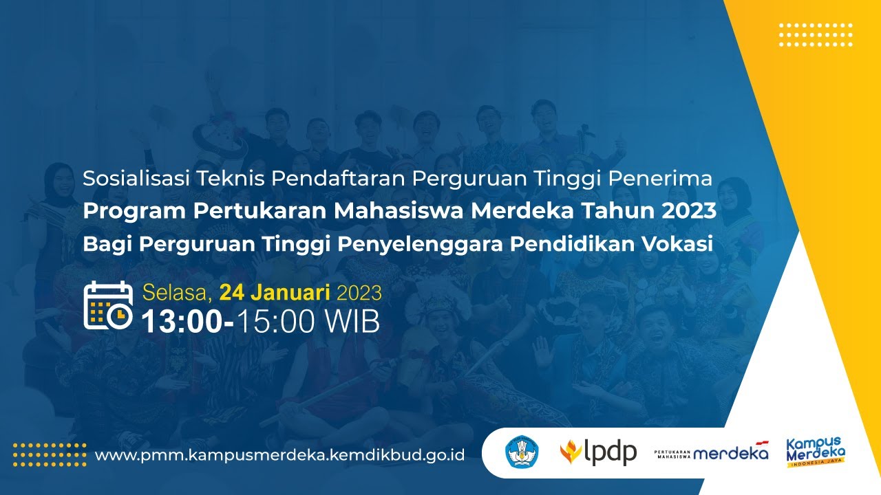 Sosialisasi Teknis Pendaftaran Perguruan Tinggi Vokasi Penerima Program 