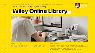 IMD312: Library Instructional Program Design (Wiley Online Library)