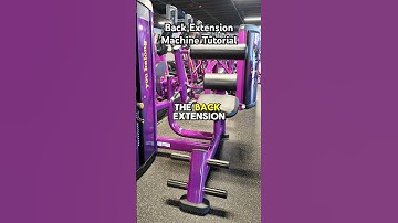 BACK EXTENSION MACHINE TUTORIAL 💪🏼 // Build a stronger back! #workout #planetfitness