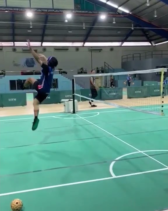 Sunback step. Sepak Takraw 🇲🇾