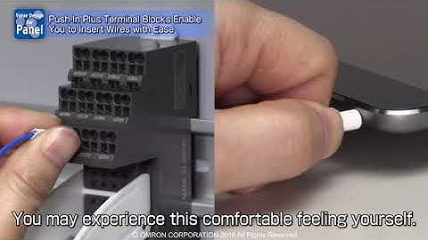 OMRON Push-In Plus Terminal Block - Easy Wire Insertion