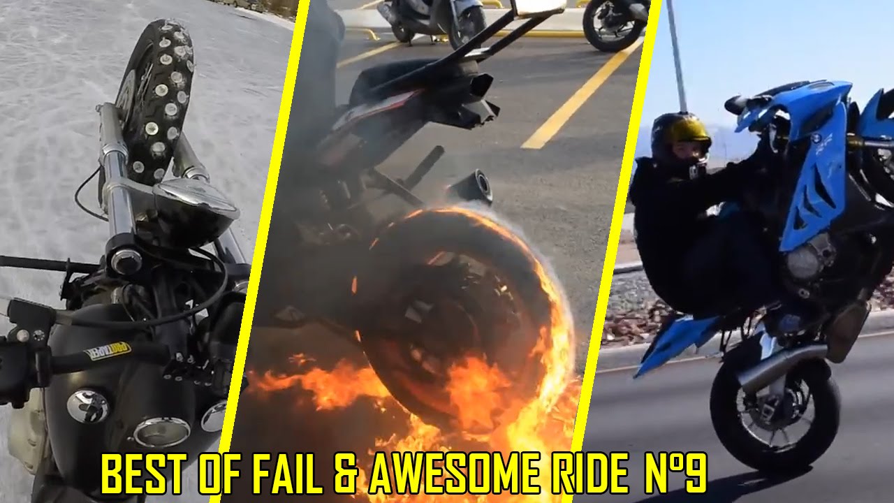 BEST Motorcycle FAIL & WIN Compilation N°9