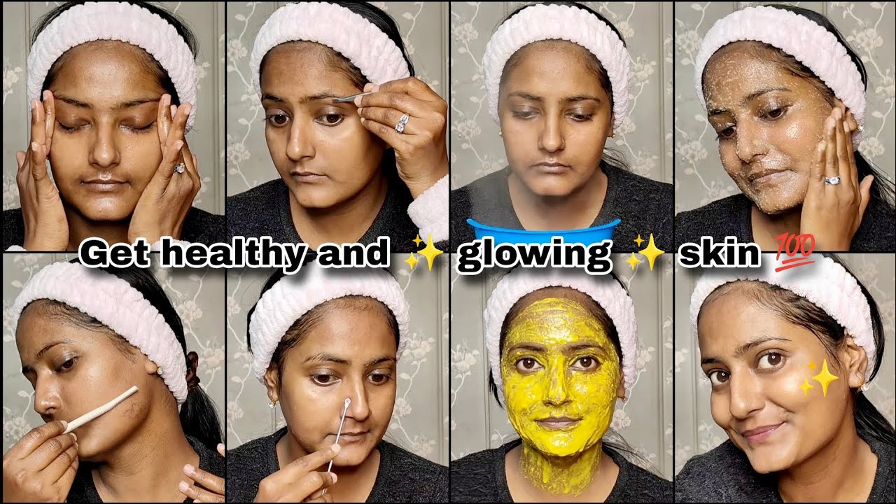Skincare routine for clear, soft, healthy and glowing skin || Weekly ...