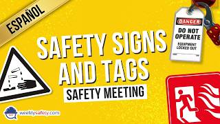 Safety Meeting on Safety Signs and Tags in Spanish