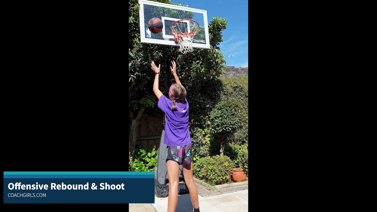 Basketball Backyard Drill - Offensive Rebound and Shoot - Coach Girls ...