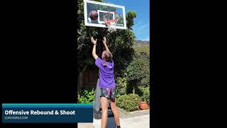 Basketball Backyard Drill - Offensive Rebound and Shoot - Coach Girls