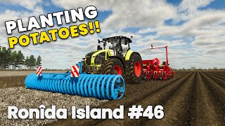 PLANTING POTATOES, ONIONS, BEETS &amp; PEAS!! Ronîda Island FS25 Timelapse Farming Simulator 25 Ep 46