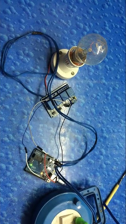 100w bulb blinking system || how to blink bulb using arduino || #shorts ...