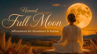 Harvest Full Moon Affirmations | Powerful Affirmations for Abundance & Release 🌕✨