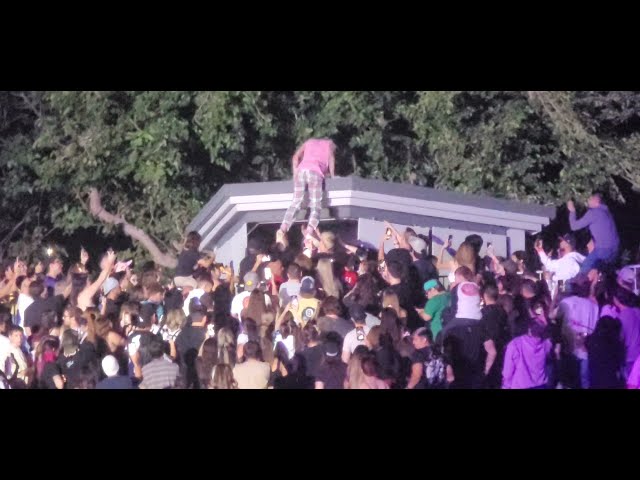 Machine Gun Kelly climbs on top of roof! , Nothing Inside Oct 21st 2021