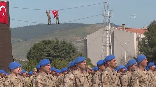 İzmir Foçadaki Jandarma Uzman Erbaş Komando Temel Kursunu Tamamlayan 853 Kursiyer Mezun Oldu