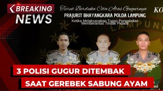 BREAKING NEWS - 3 Polisi Gugur Ditembak Terduga TNI Saat Gerebek Judi Sabung Ayam di Lampung