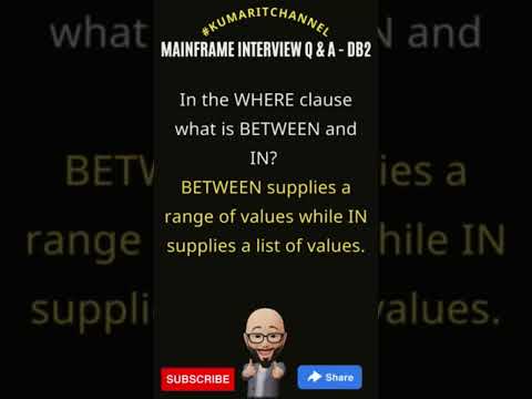 Mainframe DB2 Interview Q & A #kumaritchannel #ibm #mainframe #mainframedb2 apr 29