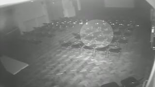 Spooky! Is this a ghost caught on CCTV at Romford theatre?