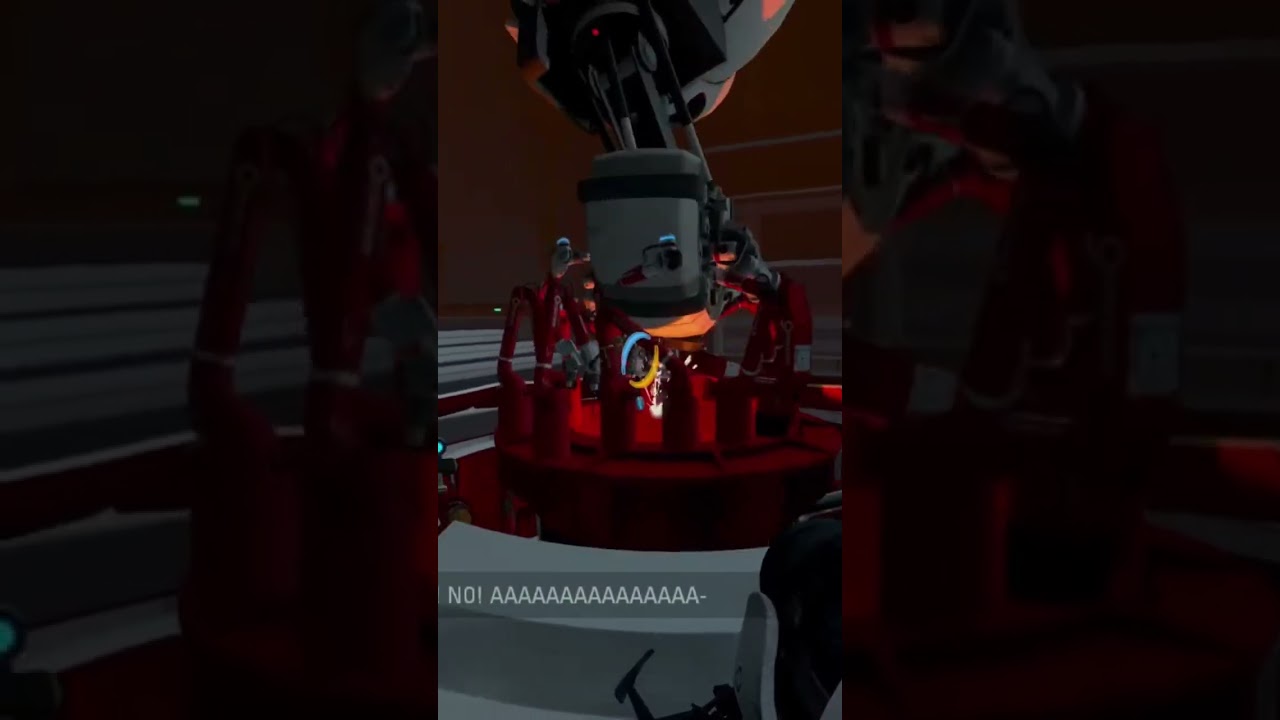 (Portal 2) Glados’ screams are kinda disturbing.