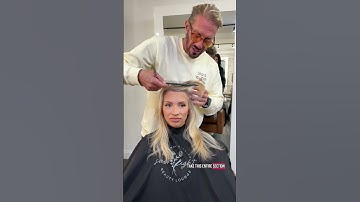 How I cut a sweeping side bang