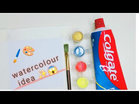 watercolour Easy painting 🖌️🎨 idea 😱|| How to make Watercolour painting ...