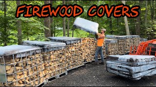 #242 Making Covers for Firewood Totes & Restocking the Roadside Stand