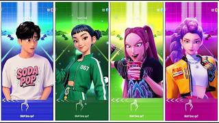KPop demon hunters 🎸 Saja Boys 🎧 TILES HOP EDM RUSH 🔥 screenshot 1