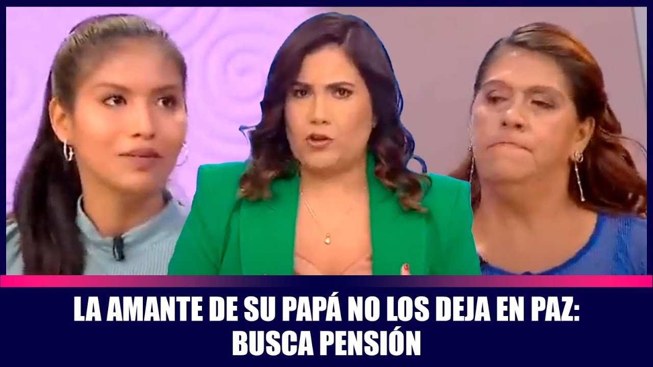 La amante de su papá no los deja en paz: busca pensión