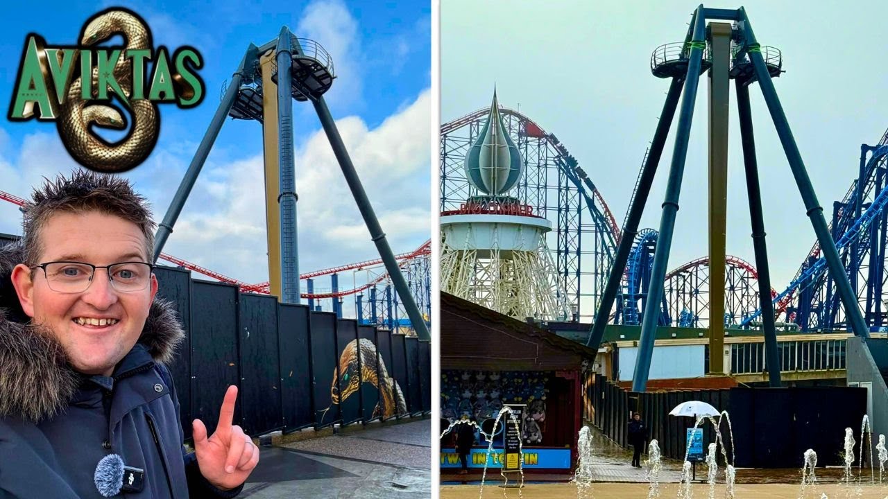 Aviktas Is Massive! New Ride Installed at Blackpool Pleasure Beach for 2026!