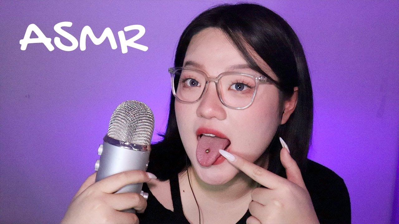 ASMR TINGLY tongue ring TRIGGER that you never heard (whisper,mouth sound,tongue ring&teeth trigger)