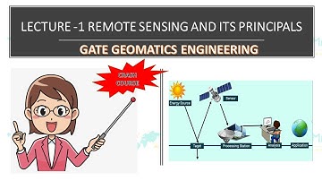 Lecture 1 - Remote Sensing and Its Principals | GATE geomatics engineering| Crash Course