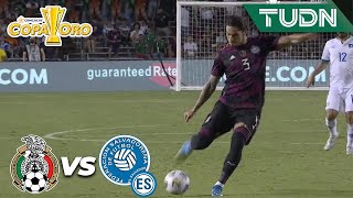 ¡CERCA! Qué disparo De Salcedo | México 1-0 El Salvador | Copa Oro 2021 | Grupo A | TUDN