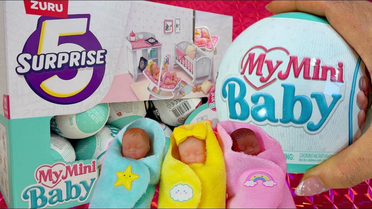 5 SURPRISE MY MINI BABY SERIES 1 Unboxing Full Box Mystery Capsule Zuru  Toys 