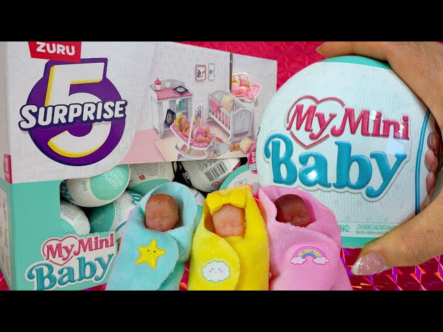 5 SURPRISE MY MINI BABY SERIES 1 Unboxing Full Box Mystery Capsule Zuru  Toys 