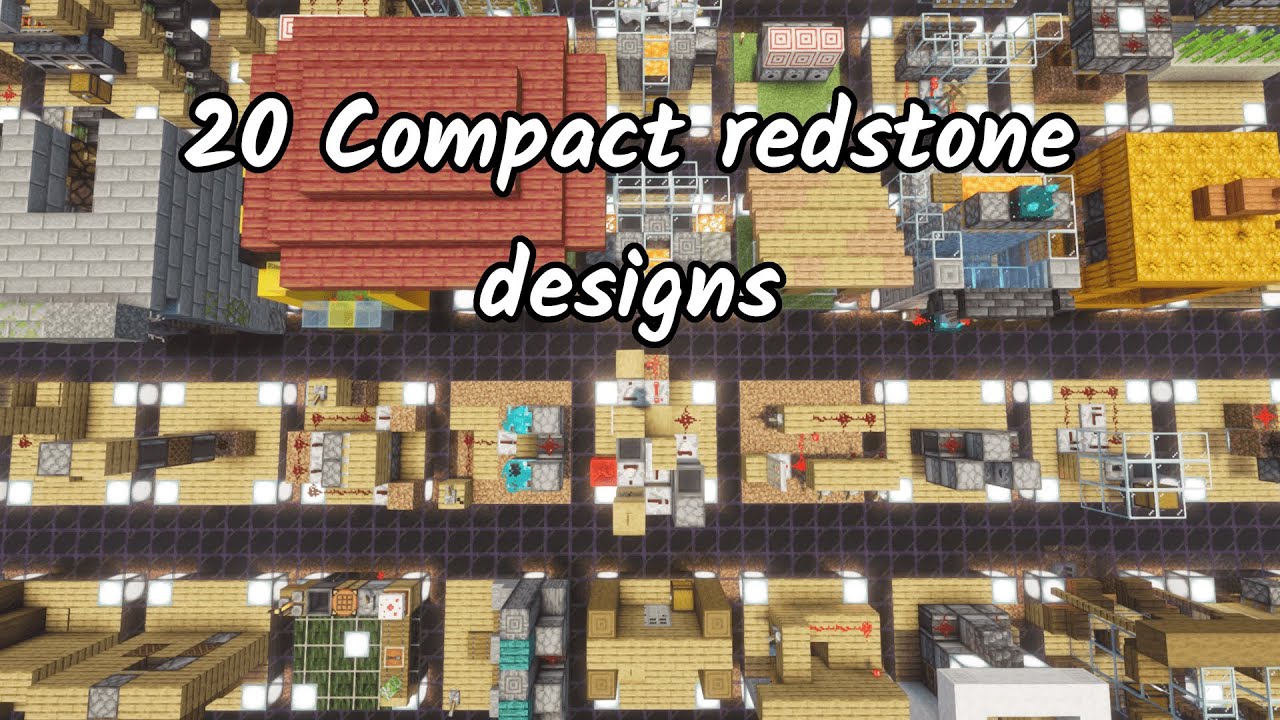 Compact Redstone Builds 20 Compact Redstone Contraptions You’ll Want IMMEDIATELY - YouTube