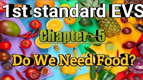 1st standard EVS - Chapter 5 - Do we need Food?