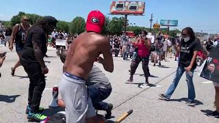 Peaceful march against racial injustice on Washington Road