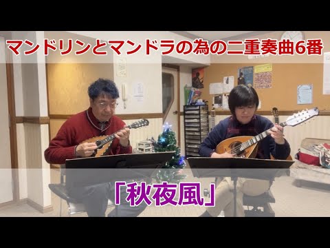 弾いてみました♪「秋夜風」（マンドリンとマンドラの為の二重奏曲6番）
