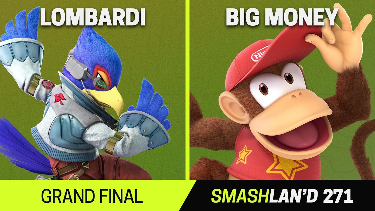 SmashLAN'd 271 Grand Final - Lombardi (Falco) vs Big Money (Diddy Kong) - SSBU Tournament