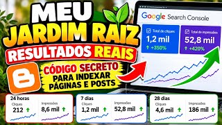 🎯 MEU BLOG CRESCEU! 🔥 Resultados no Google + Código Secreto do Blogger para Indexar Posts
