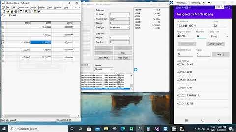 Modbus TCP Android Application