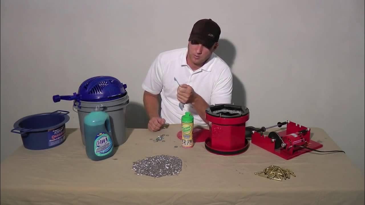 HOW TO Clean Reloading Brass in a Rotary Tumbler with Stainless Steel