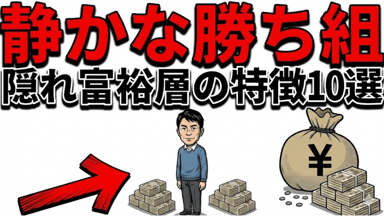 【衝撃】隣のあの人も？一見地味な「隠れ富裕層」の意外な共通点10選【資産1億超え】|資産を守る経済の話