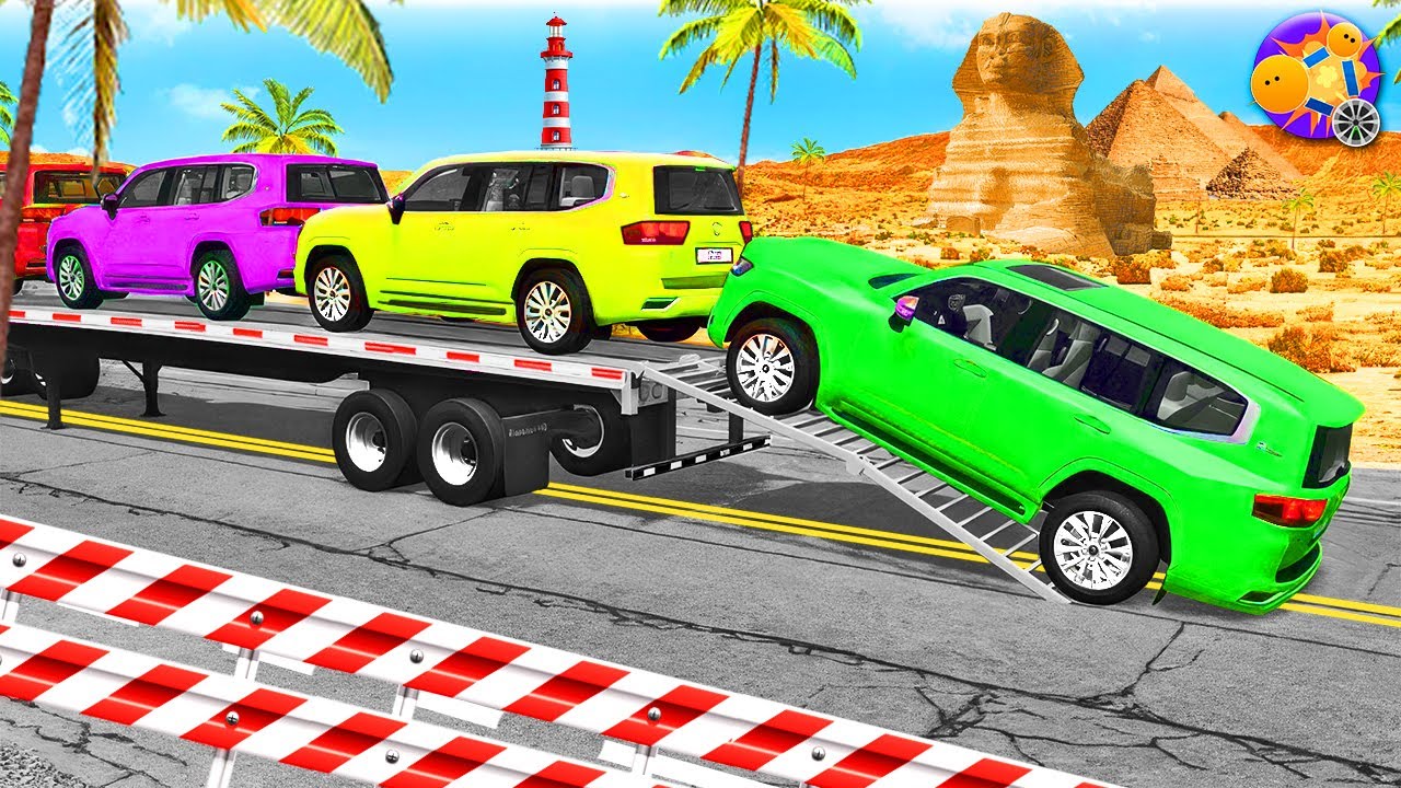 Truck vs Huge Speed Bumps – Extreme Crash Physics Simulation (BeamNG.Drive) #10