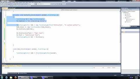 Developing for Windows 7: Task Dialog #3: Custom Buttons