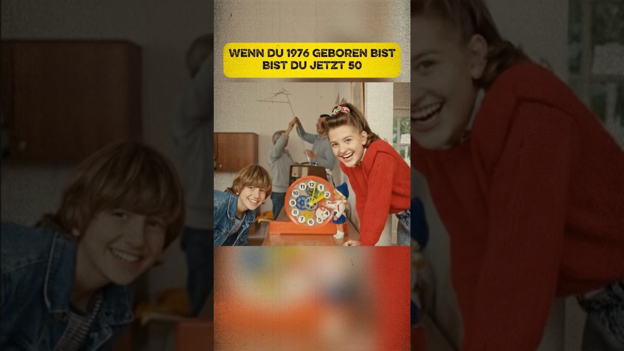 Wenn du 1976 geboren bist, bist du jetzt 50 #Lassunszur&uuml;ckgehen #nostalgie #kindheit