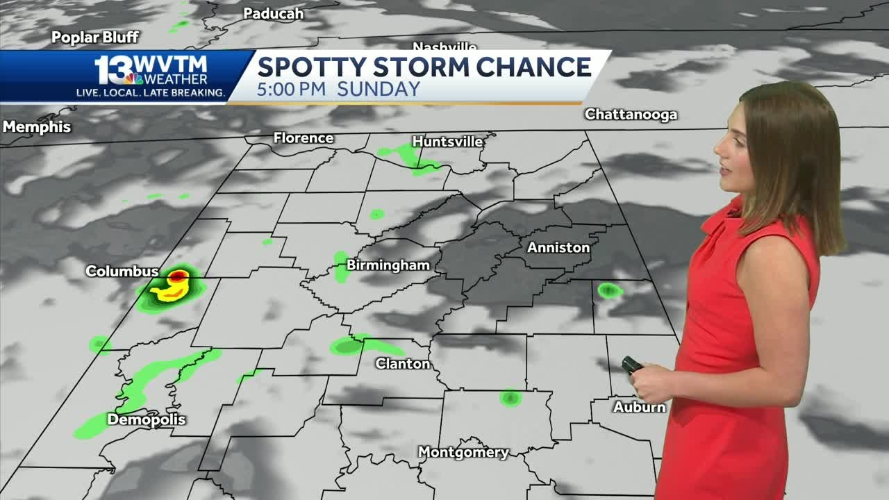 Spotty storms in Alabama's weekend forecast. The weather will be warm ...