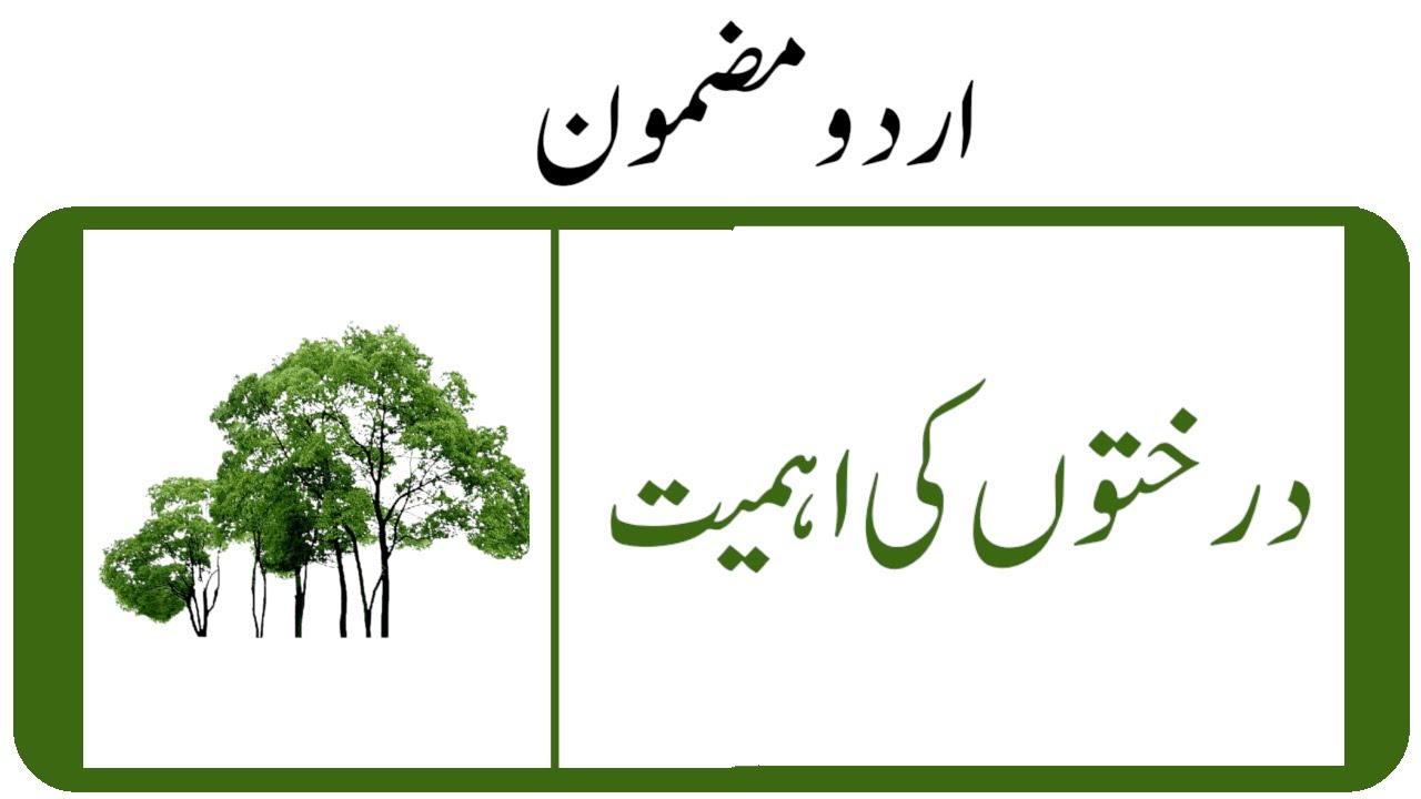 tree plantation essay in urdu